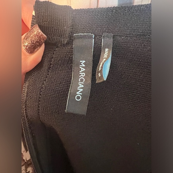 Marciano Black Dress with Gold Detailing - Picture 6 of 8